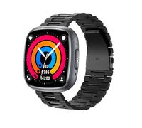 Knauermann Neo 2 (2025) - Negro Rectangular - Reloj de Salud Inteligente - ECG - Función HRV - BT Bluetooth - Apnea del sueño - Presión Arterial - Pulsera (Titanio) - Instrumento, Höhe: 42 mm, Höhe: