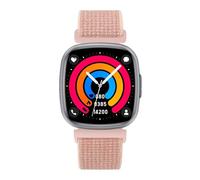 Knauermann Neo 2 (2025) - Negro Rectangular - Reloj Salud Smartwatch - ECG - Función HRV - BT Bluetooth - Apnea del sueño - Presión Arterial - Velcro Rosa, Höhe: 42mm; Breite: 40mm; Dicke:, Höhe: