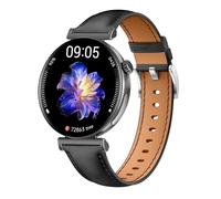 Knauermann Pro 3 Mini (2024) Negro - Reloj Inteligente Salud con función de teléfono - ECG HRV y función SOS - Pantalla AMOLED - BT Bluetooth - Apnea del sueño - Edición 1, 14-24, Redondo