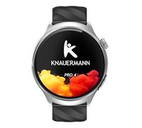 Knauermann Pro 4 ECG Healthy Watch - Reloj Inteligente con función telefónica - Reloj Inteligente Plateado - Pulso presión Arterial oxígeno en Sangre HRV - Análisis del sueño - para Hombre y Mujer