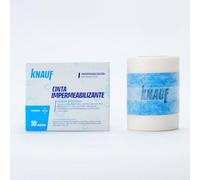 KNAUF - Cinta Impermeabilizante 10 m y 12 cm de Ancho - Banda Impermeable para Esquinas, Rincones, Juntas y Encuentros - Fácil de Fijar y Moldear - Apto para Interiores