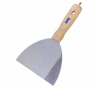 Knauf Espátula con mango de tornillo inoxidable de 15 cm de ancho con broca para masilla y tornillos de cartón yeso/fibra de yeso