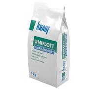 KNAUF Saco de 5 kg de Masilla en polvo para juntas de yeso muy resistente al Humedad Masilla uniflott Idro