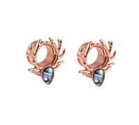 KnBoB 2 pendientes dilatadores de acero inoxidable con gotas de agua, dilatadores de oreja, túnel dilatador para mujer, 16MM, Acero inoxidable