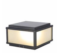 KNBVFHG Faro Clásico Tradicional E27 Lámpara De Pilar Con Energía Solar, Encendido/apagado Automático, 3 Modos Lámpara De Poste Exterior Impermeable IP54 Apto Para Postes De 4x4 Para Jardín, Camino