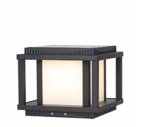 KNBVFHG Farol Solar Moderno De Acrílico Con Cabezal De Columna 1 Paquete De Luces LED Impermeables Para Exteriores Lámpara De Poste Para Patio Y Jardín Para Poste De Jardín, Camino Y Entrada