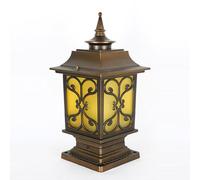 KNBVFHG Faroles De Columna Para Patio Faroles De Columna Para Portones De Villas De Jardín Farol De Poste De Estilo Europeo Resistente Al Agua Farol Clásico LED De Exterior De Alta Eficiencia