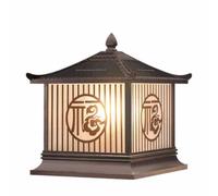 KNBVFHG Lámpara De Poste Exterior Para El Hogar Lámpara De Pilar Solar Cuadrada Única Lámpara De Columna Ajustable Con Control Remoto De 4 Colores Luminaria De Poste Exterior Impermeable IP54