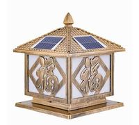 KNBVFHG Lámparas Solares Para Postes De Cercas Lámpara De Poste Exterior Impermeable Para El Hogar Lámpara De Columna Ajustable De 4 Colores Con Control Remoto Luminaria De Paisajismo Antigua Sendero