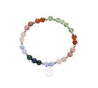 KNDSSMY Pulsera de Cuentas de Piedra Natural Tauro Hecha a Mano, Unisex, Ajustable, Elástica, con Cuentas Del Zodiaco de 6mm, Ideal para Yoga y Chakras, Regalo para Pareja y Amigos.