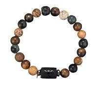 KNDSSMY Pulseras de Cuentas de Piedras Preciosas Naturales - Pulsera Elástica de Escorpio, Cuentas de 8 mm para San Valentín, Cumpleaños, Regalo Unisex, Brazalete de Fiesta de Moda de 8 mm