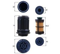 KNECHT FILTER Filtro de úrea (Ref: UX 3KIT)