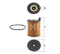 KNECHT Filtro de Aceite Apto para Audi A6 Avant 2.0 40 Tdi Suave Hybrid 35 A4