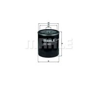 KNECHT Filtro de Aceite Rosca para Fiat Punto Van 1.2 60 1.9 D Lancia Y kappa