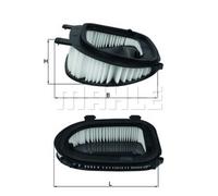 KNECHT Filtro de Aire Elementos Filtro para BMW X3 xDrive20d xDrive30d X5