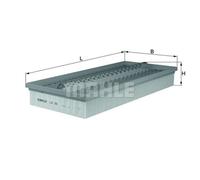 KNECHT Filtro de Aire Elementos para Mercedes-Benz Saloon 250 D 190 Ssangyong