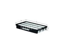 KNECHT Filtro de Aire Elementos para Toyota Alanlong 1.8i 16V 2.0i/2.2 Lexus