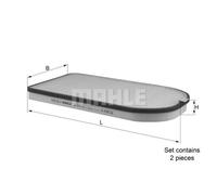 KNECHT Filtro Habitáculo Partícula para BMW 7er E38 Alpina B12 la 613/S