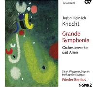 Knecht: Grande Symphonie (Obras Para Orquesta Y Arias) / Wegener, Hofkapelle Stuttgart - Bernius