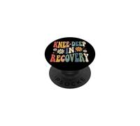 Knee-Deep In Recovery Reemplazo De Rodilla PopSockets PopGrip Adhesivo