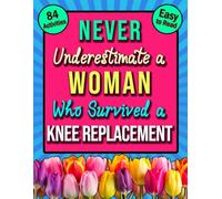 Knee Replacement Word Search: Large Print Funny After Surgery Recovery Present For Women