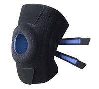 Knee Support with Open-Patella Design for Joint Pain, Sports, Injury Rehabilitation, Adjustable Knee Brace for Men Woman with 3 Straps, Compression Knee Sports Running Injury Rehabilit,Black