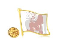 Kneel Hot Hair Woman Gal Art Deco Fashion - Pin de solapa de metal dorado
