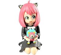Kneeling Anya Forger, Sitting Anya Action Figures, Cartoon Cosplay PVC Anime Statues Model Collection Car Desktop Decoration Gift 4.3" (A)