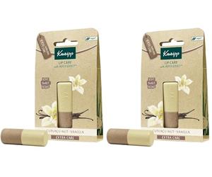 Kneipp, Bálsamo Labial Extra Care, Reparador, Protector e Hidratante de Labios con Efecto Prolongado, 100% Natural, con Manteca de Cupuaçu y Extracto de Vainilla, Aroma a Vainilla (Paquete de 2)