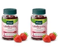 Kneipp Cabello y Uñas Gummies; Con Biotina, Vitamina B3, Vitamina E, Cobre, Zinc, Selenio, L-cisteína y Bambú; Contribuye a Mantener el Cabello y las Uñas en Buen Estado; 60 Gominolas (Paquete de 2)
