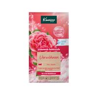 Kneipp Cristales de baño mimos, sales de baño con sal profunda y la combinación de aceite esencial natural de rosa de damasco y aceite de camelia nutritivo, espuma de ensueño de larga duración, 80 g