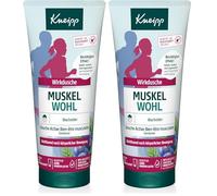 Kneipp Ducha activa muscular, gel de ducha reactivo y relajante, con aceite esencial de enebro, ideal después de ejercicio físico y esfuerzo, vegano, sin microplástico, 200 ml (Paquete de 2)