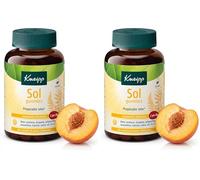 Kneipp Sol Gummies; Vitamina E y Cobre; Carotenoides; Fotoprotección; Protege del Estrés Oxidativo; Prepara la Piel para Tomar el Sol; Sabor Melocotón; 60 uds (Paquete de 2)