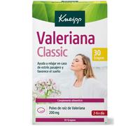 Kneipp, Valeriana Classic, Tranquilizante Natural para Dormir, Pastillas de Valeriana, Efecto Relajante, Alivian el Estrés y Favorecen el Sueño, 30 Grageas (200 mg)