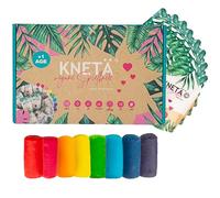 KNETĮ Juego de 8 plastilina para niños como regalo para niños de Pascua, a partir de 1 año, plastilina de juguete vegana y no tóxica (juego de 8)