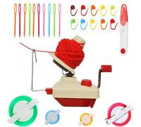 Knewmart Bobinadora de Hilo,Kit de bobinado de Lana de Punto con Tablero de Bobina,1Bobinadora de Hilo + 1PC Tijeras (26)