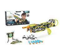 K'Nex Basic Fun 12457 Cyber-X C5 Neostrike-Blasts up to 75 ft-184 Pieces, 4, Targets, 5 Darts-Gift Kids 8+ Building Set, Multicolor, M