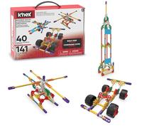 K'NEX 15210 Beginner 40 Model Building Set, Educational Toys for Boys and Girls, 141 Piece Beginners Learning Kit, Engineering for Kids, Colourful Building Construction Toys for Children Aged 5 +