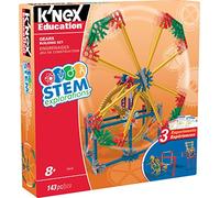 Basic Fun- K’NEX Education Stem Explorations Gears Building Set for Ages 8 and Up Engineering Educational Toy, 143 Parts, Multicolor, 9 x 9 x 9 Inches (K'NEX 79318)
