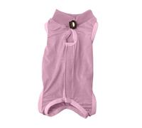 KnF160 Traje de convalecencia quirúrgica para gatos y perros masculinos/hembras, lamiendo la piel o el abdomen, tejido suave (púrpura, L)