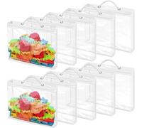 KNGNGK 10 bolsas de almacenamiento de juguetes de 40 x 30 x 10 cm, bolsas organizadoras de juguetes de PVC transparente, impermeables y reutilizables, organizador de almacenamiento de juguetes, bolsa