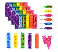 KNGNGK 24 Mini Resaltadores, Lindos Subrayadores de Caramelo para Niños Estudiantes - 6 Colores, Divertido Mini Rotuladores para Etiquetar, Dibujar, Guardar en un Estuche (Estilo Frutal)