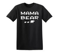 KNHBtuhv2 Mama Bear T-Shirt Gift Mothers Day Holiday Black M