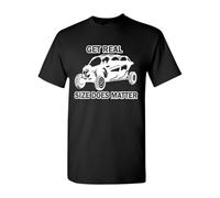 KNHBtuhv2 Side X Side UTV Crick Creek Get Real Size Does Matter T-Shirt Black M