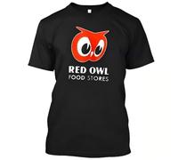 KNHBtuhv2 Update Red Owl Food Stores T-Shirt Black L