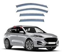 KNHCX Coche Deflectores Viento para Ford Kuga 2019-2024,Acrílico Deflector Lluvia Deflectores Aire Doble Cabina Deflector Aire Humo Duraderos y Robustos Accesorios para Coche