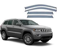 KNHCX Coche Deflectores Viento para Jeep Grand Cherokee 2013-2017,Acrílico Deflector Lluvia Deflectores Aire Doble Cabina Deflector Aire Humo Duraderos y Robustos Accesorios para Coche