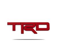 KNHCX Insignias de Coche para Toyota Yaris, Insignias Adhesivas de Metal TRD Logotipo de Coche 3D Pegatina Logotipo de Letra Duraderos e Impermeables Styling Accesorios,Red