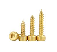 KNHGTQA Lkq-Pernos Hexagonales M2 M3 M4 M5 M6 M8 Tornillo de autoapluz de hexágono cilíndrico Chapado en Oro, 10-20pcs, 10-20pcs, Fuerte y Resistente al Desgaste(25mm,M4 10pcs)