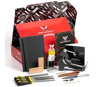 Knife Making Kit DIY Gift for Men - Gift Set with Complete Tools, Materials & Accessories to Make Knife, Stainless Steel Blade, Beginners Guide Husband Boyfriend Dad Handwork Hobbies, Gift for Him